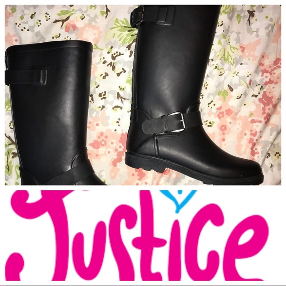 justice rain boots